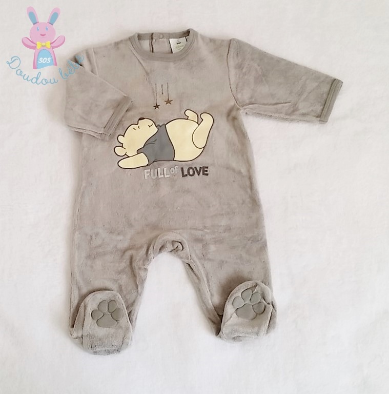 Pyjama bébé gris perle 3 mois DISNEY : le pyjama à Prix Carrefour