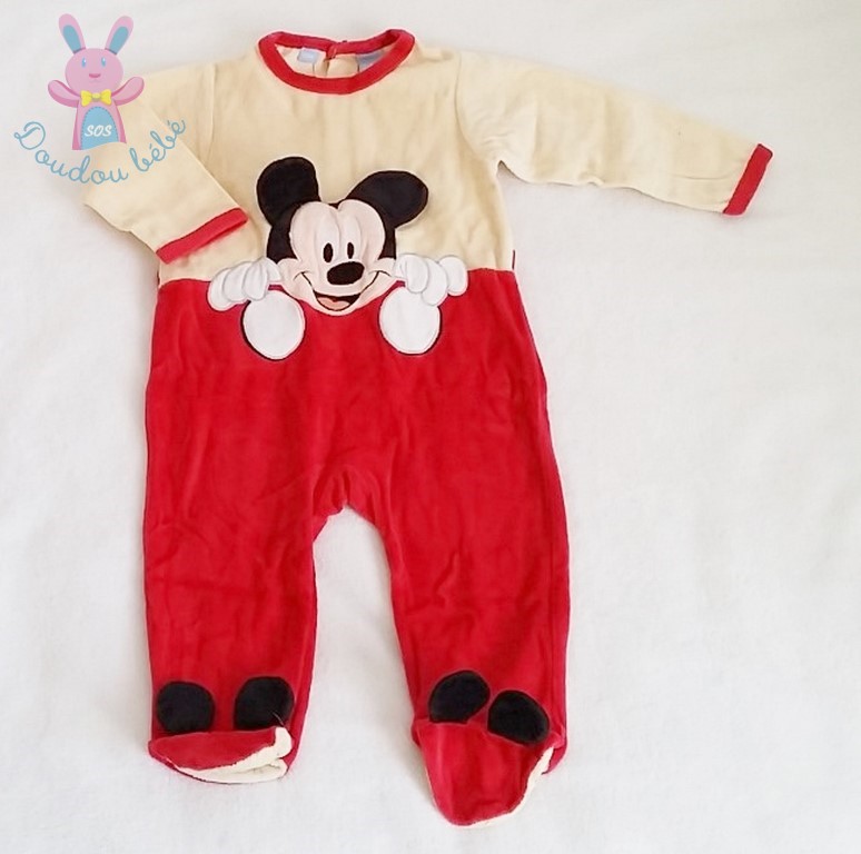 Pyjama en velours 'Mickey