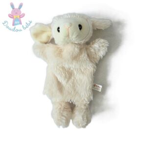 Doudou marionnette Mouton blanc écru TOI TOYS ACTION