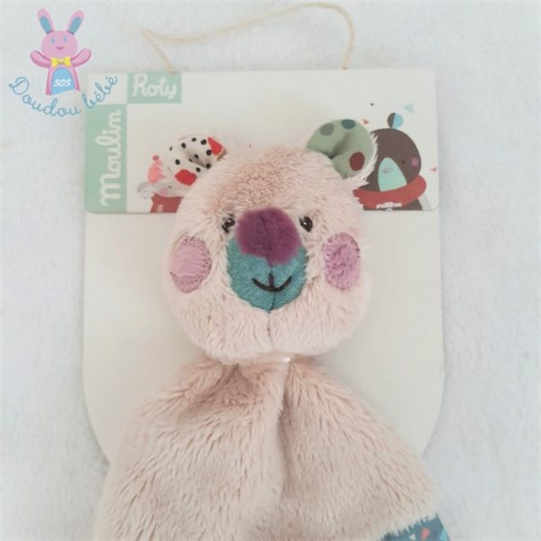 Doudou plat Ours beige Les jolis trop beaux MOULIN ROTY