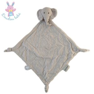 Doudou plat éléphant lange gris Tembo NATTOU