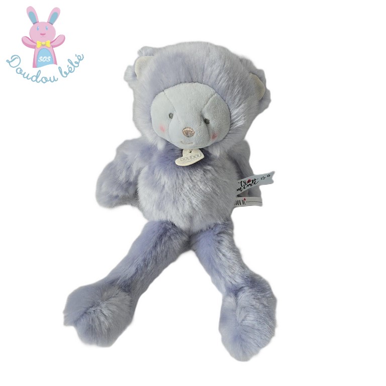 Doudou Ours bleu trop mimi DOUDOU ET COMPAGNIE