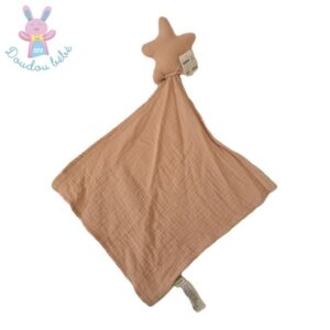 Doudou étoile plat lange tissu beige ZEEMAN