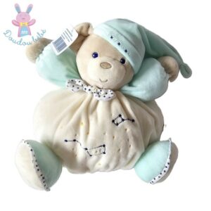 Doudou Ours boule « Ma petite étoile » blanc bleu Patapouf KALOO