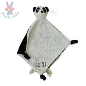 Doudou plat Panda blanc et noir PAIRI DANZA