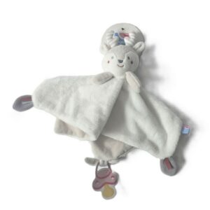 Doudou plat Renne Cerf blanc gris hérisson SUCRE D’ORGE