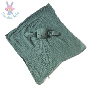 Doudou plat Lapin Mouton lange vert BOUT’CHOU MONOPRIX